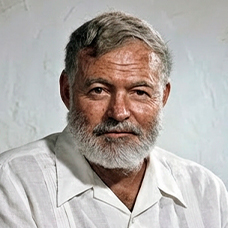 Эрнест Хемингуэй поговорить в беседке