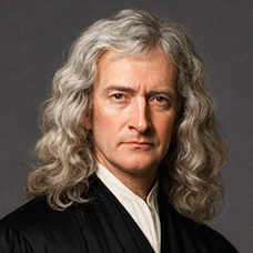 Исаак Ньютон поговорить в беседке