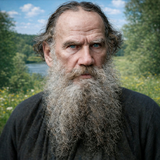 Лев Толстой поговорить в беседке